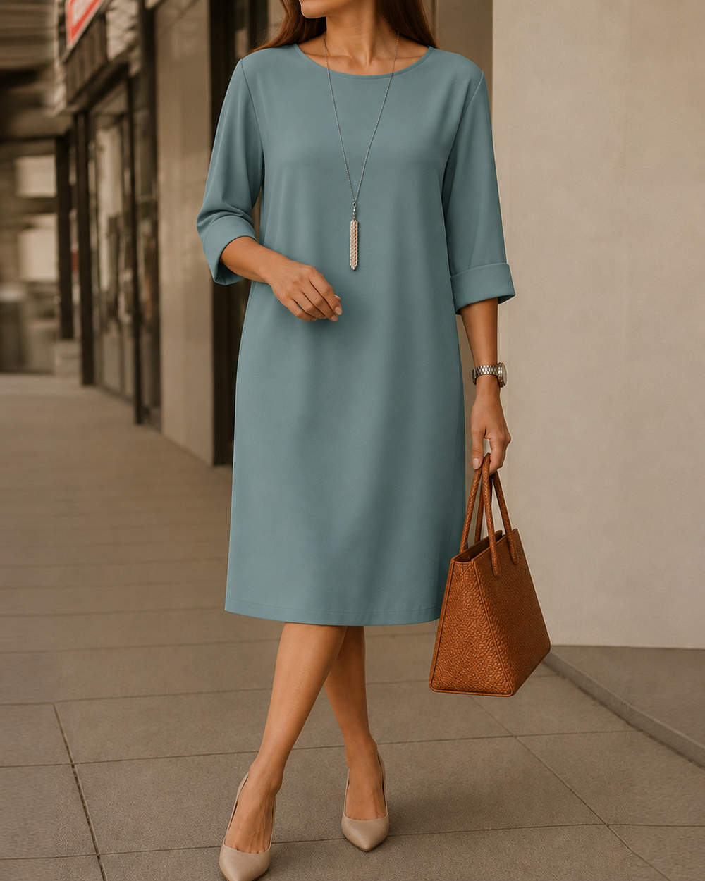 Odette | Vestido midi que disimula la tripa