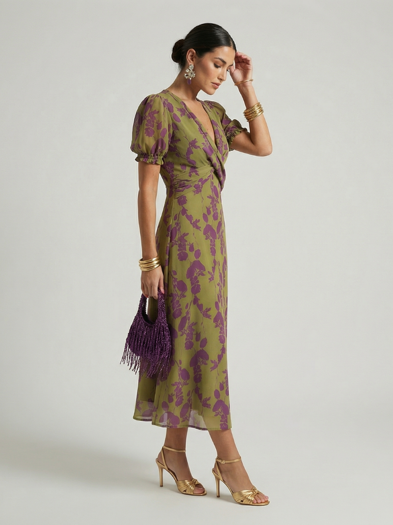 Vivelle | Vestido midi floral