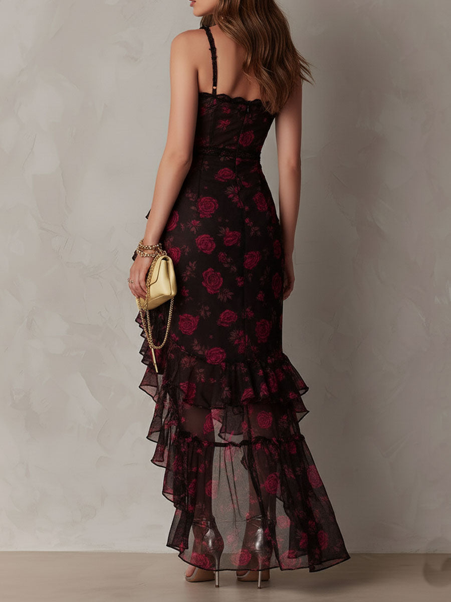 Scarlett | Vestido con bajo de volantes