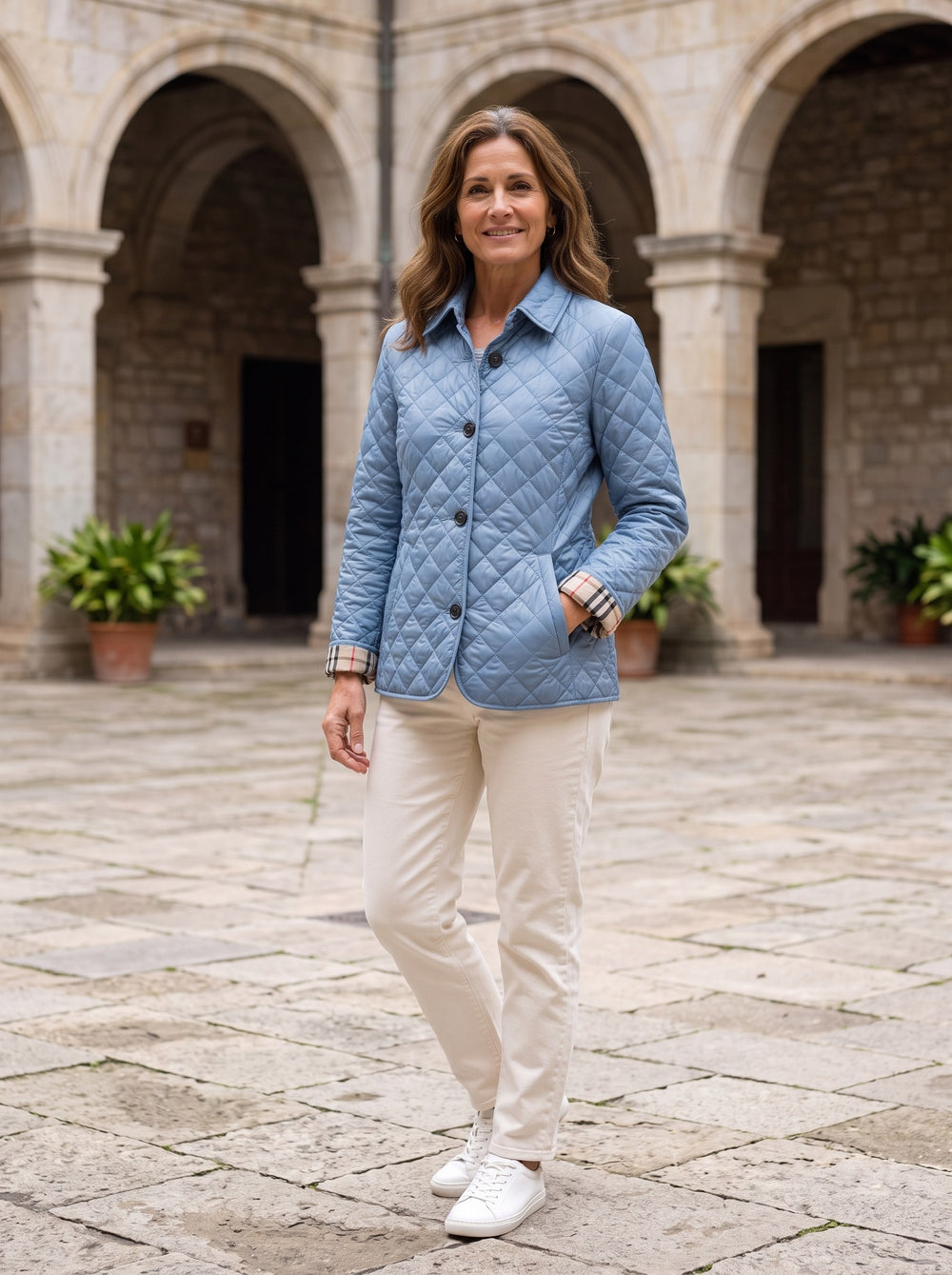 Amara | Chaqueta acolchada ligera en azul