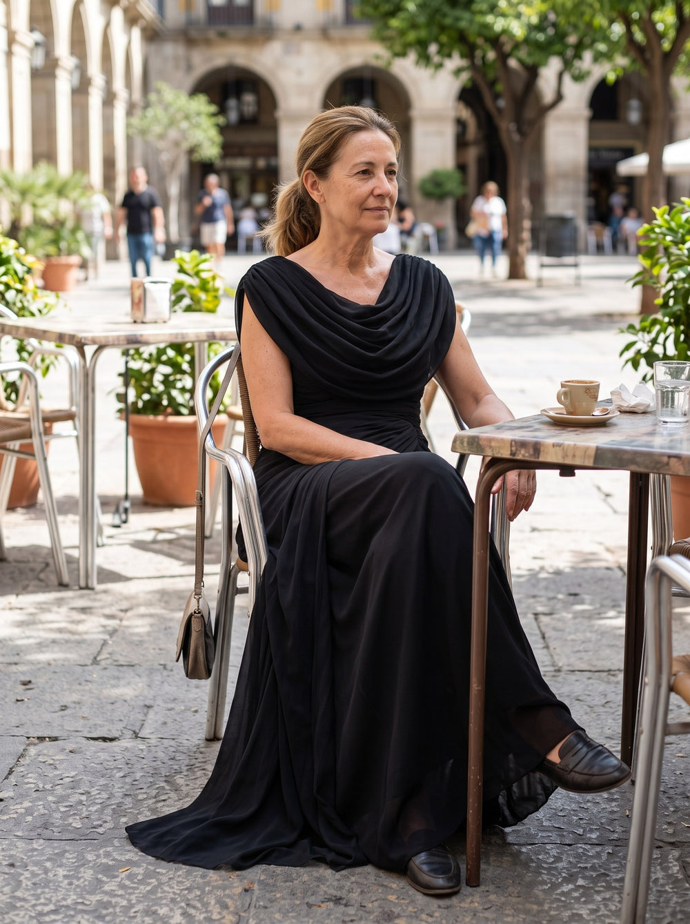 Jillian | Vestido largo - Negro