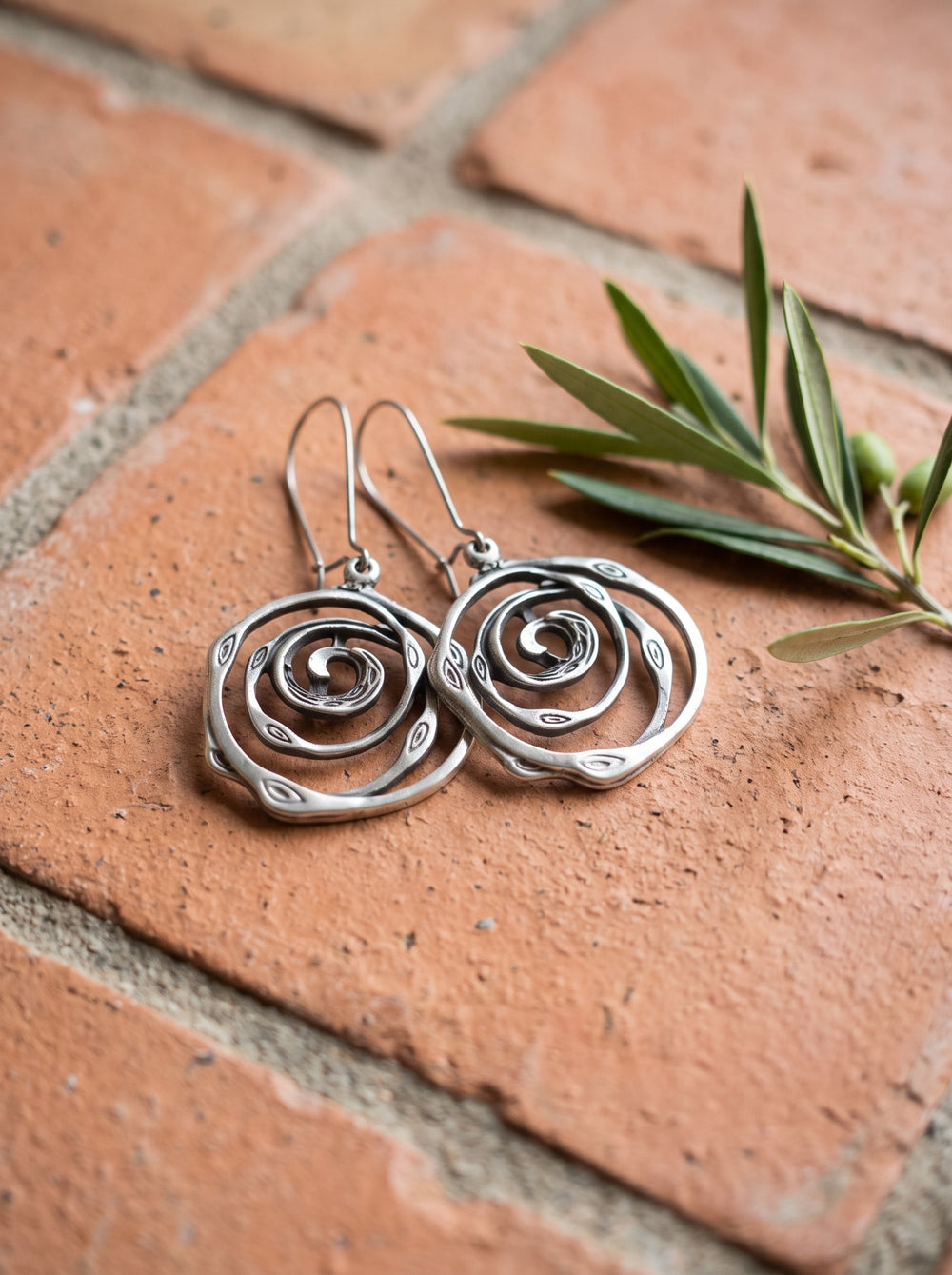 Ariadna | Pendientes laberinto de plata