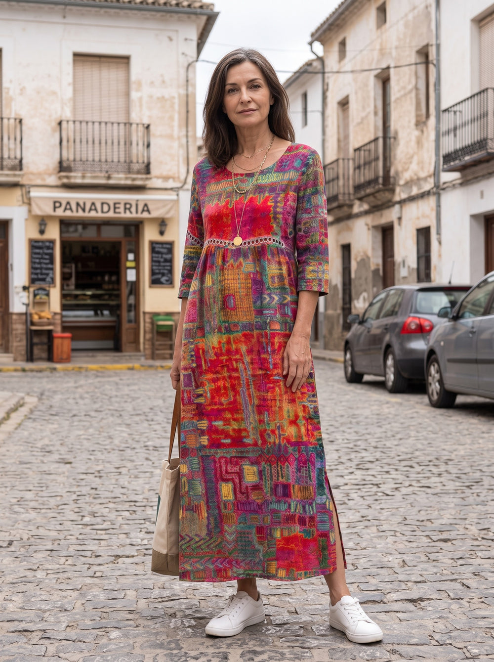 Manuela | Vestido patchwork