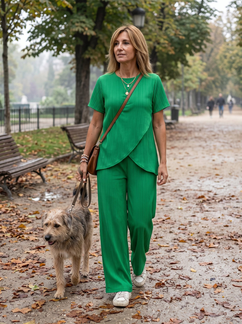 Palermo, conjunto de dos piezas en color verde