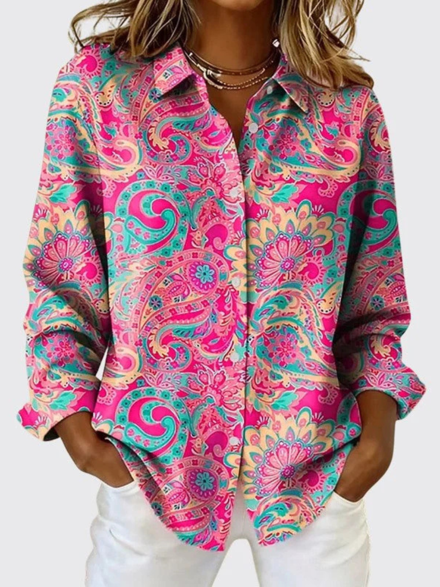 Joanna | Blusa de cachemir con botones