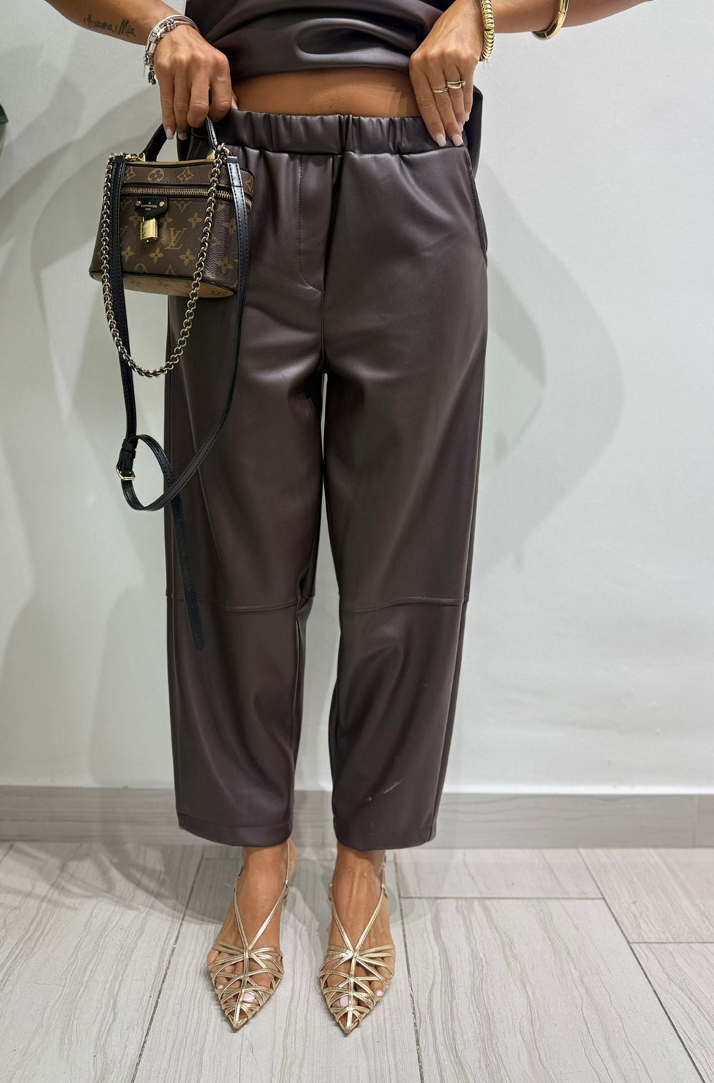 Greta | Conjunto de blazer en piel sintética