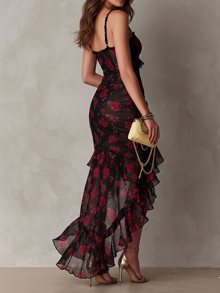 Scarlett | Vestido con bajo de volantes
