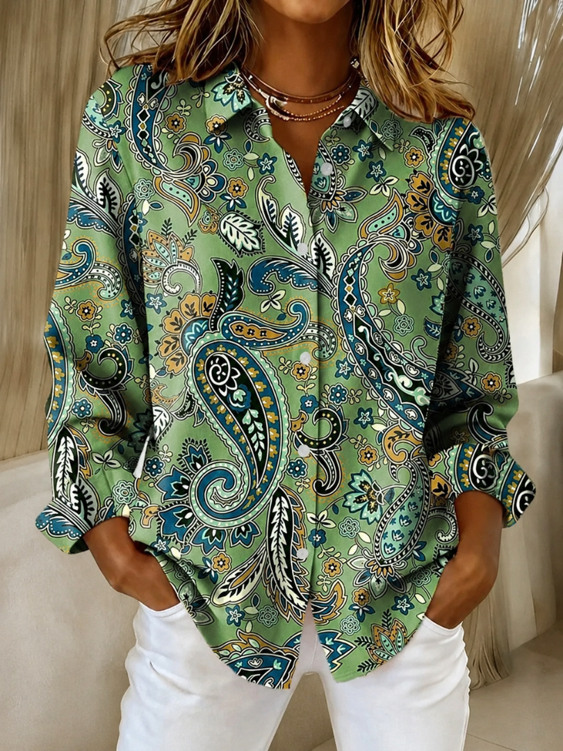 Joanna | Blusa de cachemir con botones