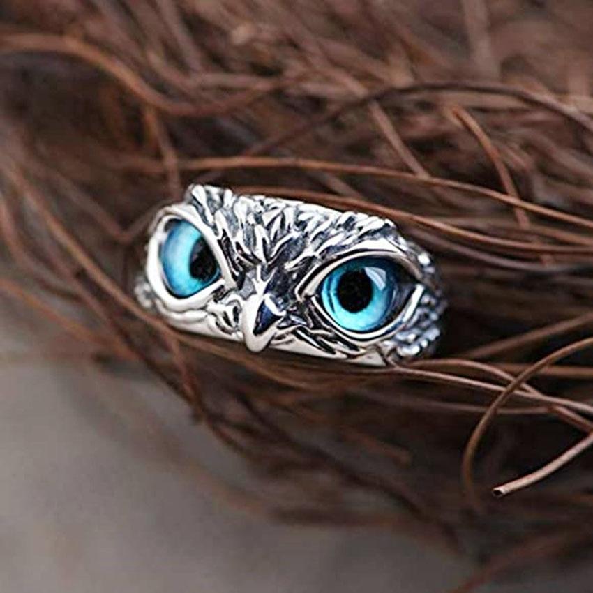 Celeste | Anillo de la suerte ajustable de plata y ópalo