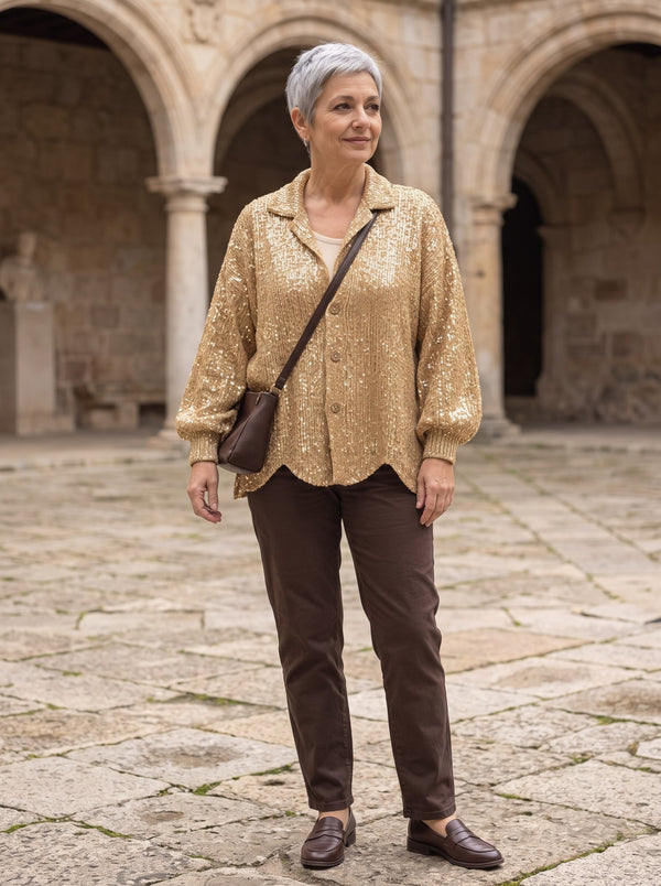 Isolde | Chaqueta de punto oversize con botones