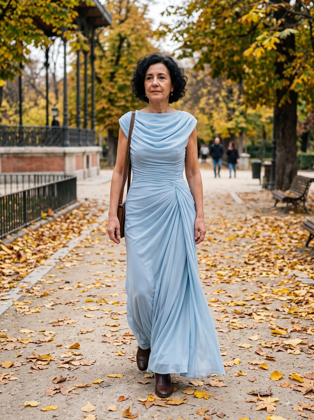Jillian | Vestido largo - Azul claro