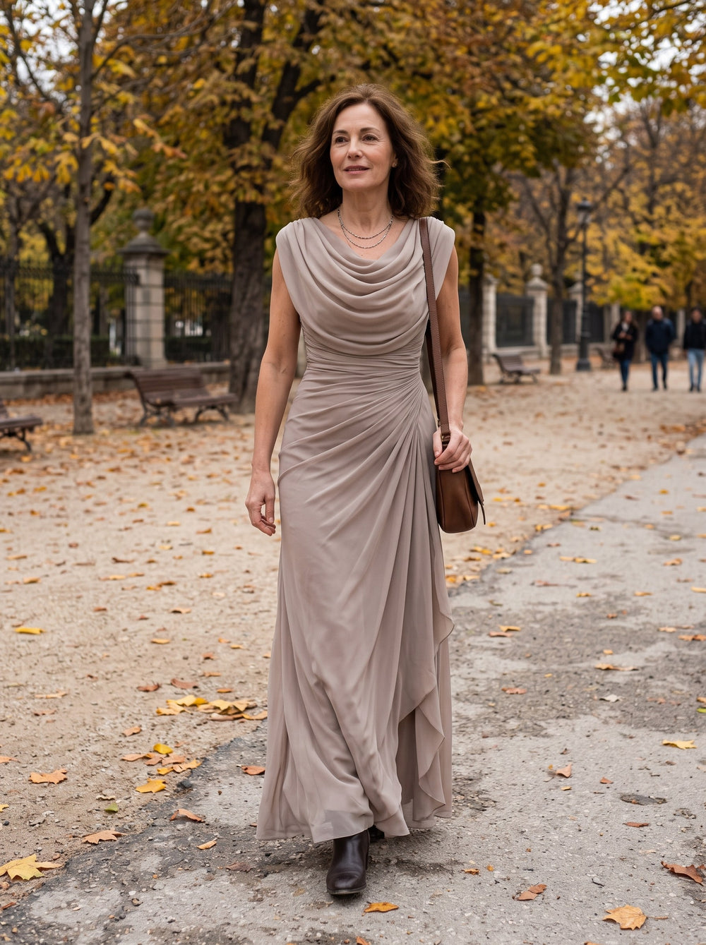 Jillian | Vestido largo - Beige