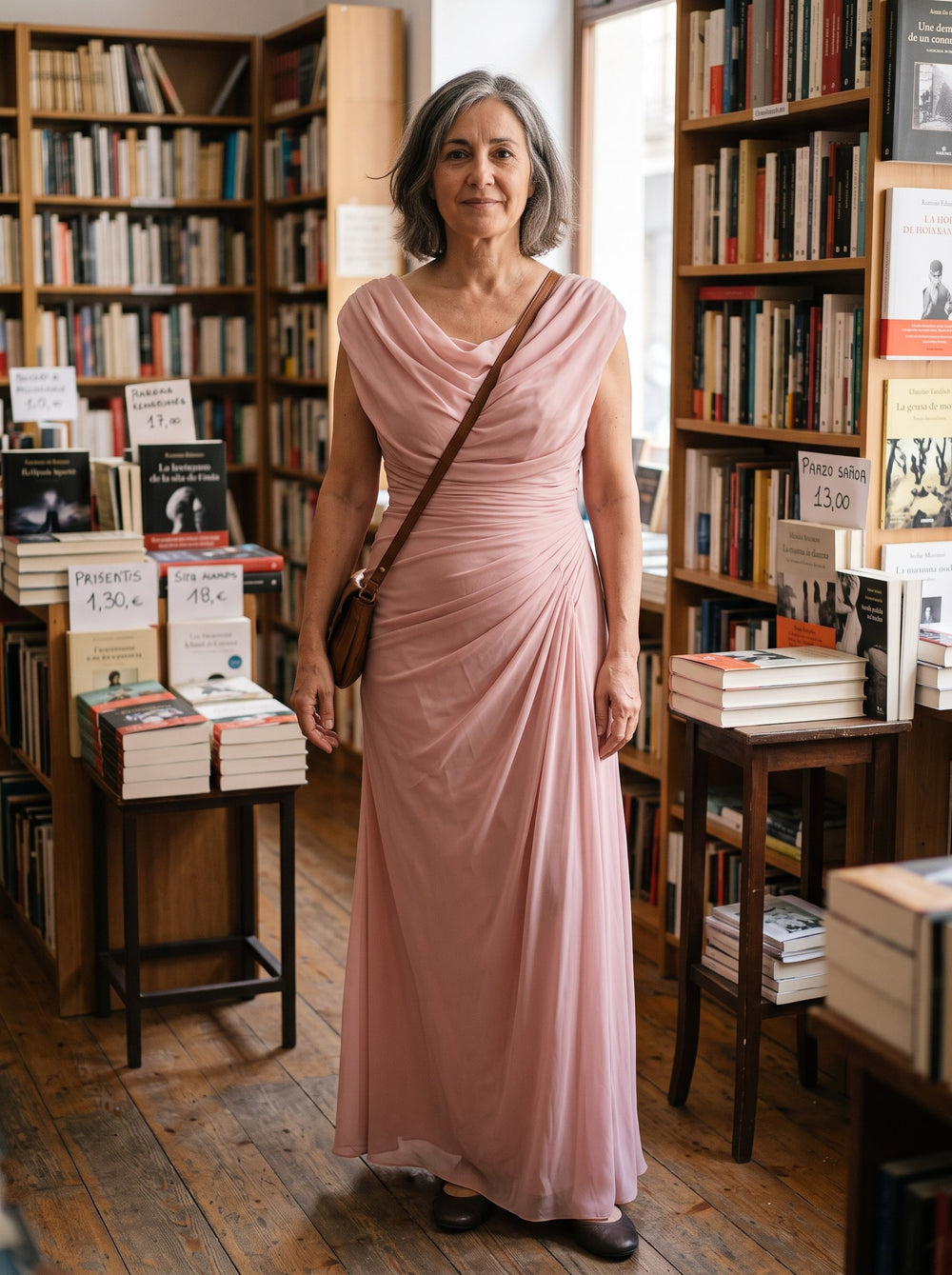 Jillian | Vestido largo - Rosa