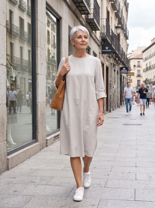 Odette | Vestido midi que disimula la tripa