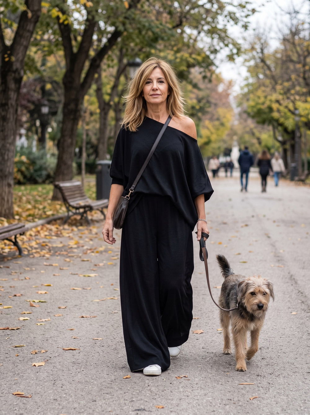 Lisette | Conjunto de hombro descubierto - Negro