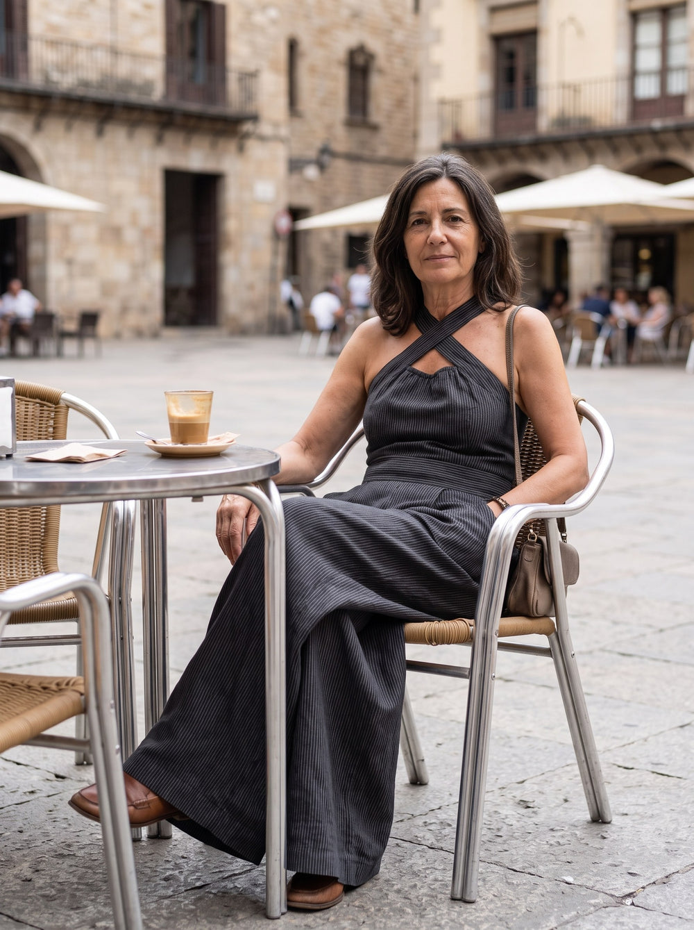 Sienna | Mono de lino - Negro