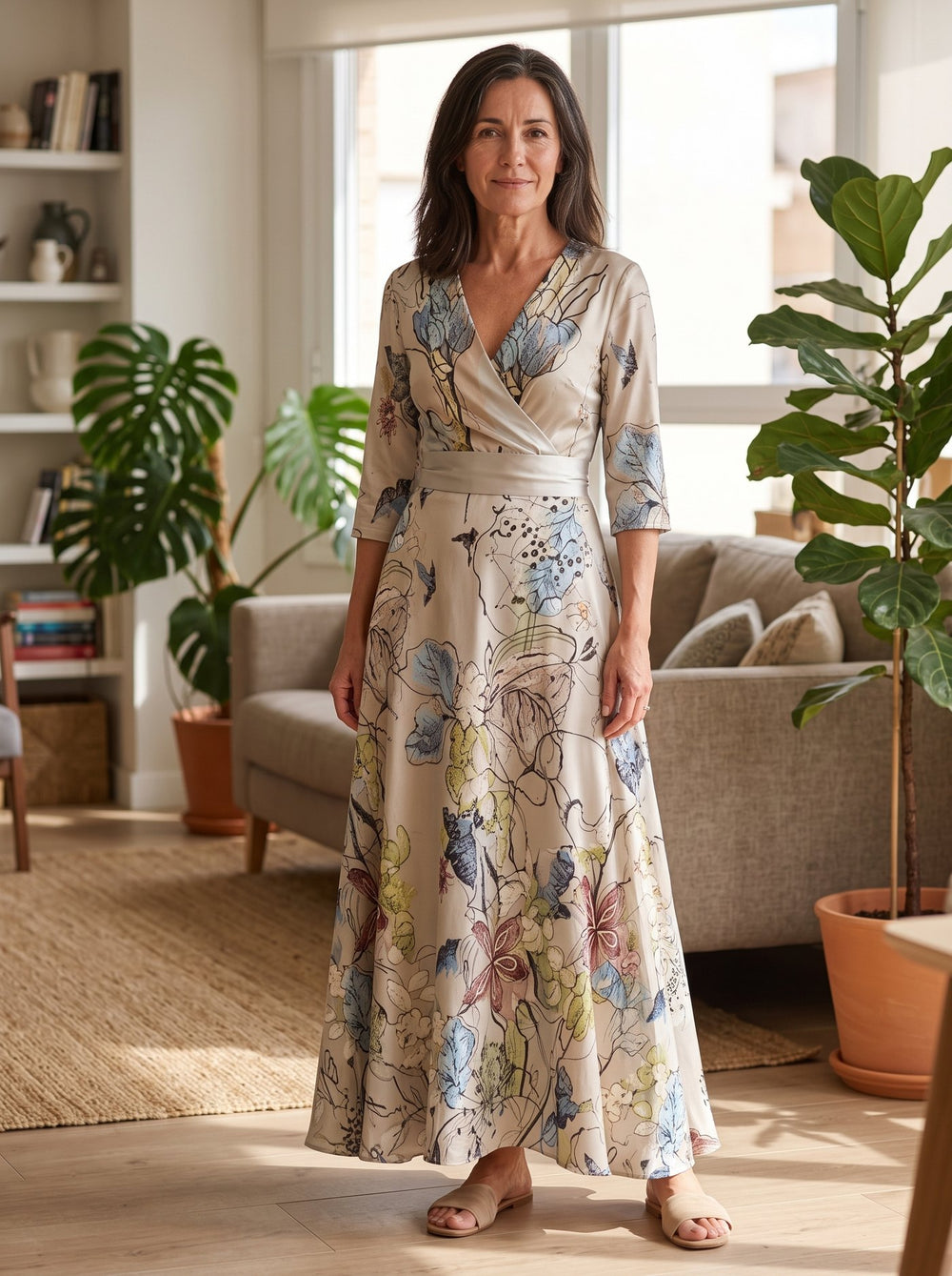 Yara, vestido floral en color floral